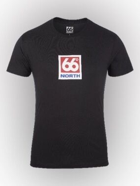 66 north WOMENS box logo tee size small